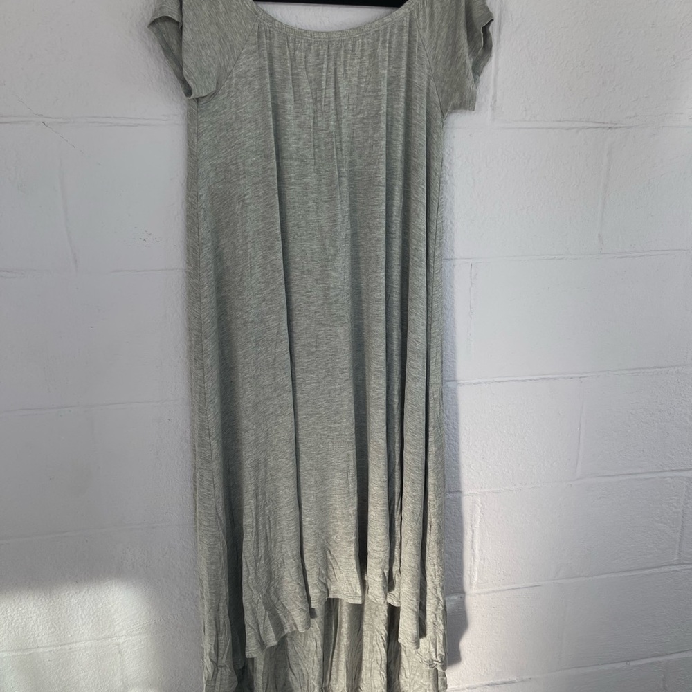Flowy Gray Maxi Dress